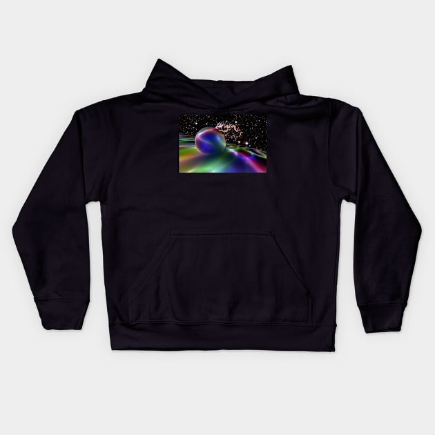 Riding the Wave Kids Hoodie by AlienVisitor